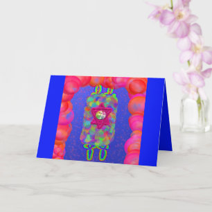 שִׂמְחַת תורָ שְׁמִינִי עֲצֶר bubbles sukkah Torah Card