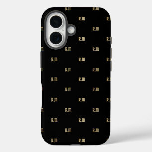  حروف اسم Elegant Monogram iPhone 16 Case