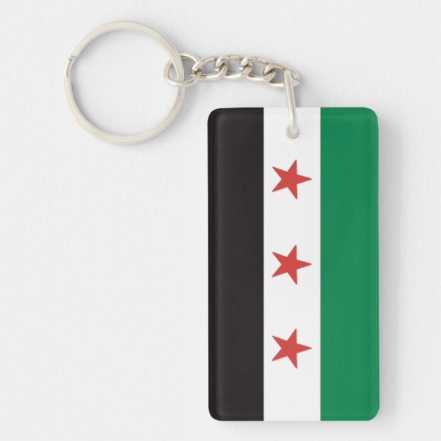 علم الثورة السورية Syria flag Key Ring (Front)