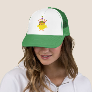 ♥ټ☘Crowned Irish Queen Chicken Fabulous Stylish Trucker Hat