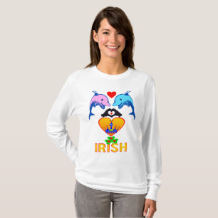 ♥ټ☘Kiss Me I'm Irish-Irish Rule Fabulous Basic T-Shirt