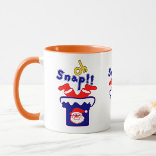 🎅ټOh! Sanp, Clumsy Santa Stuck in a Chimney Combo Mug