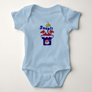 🎅ټOh! Sanp, Santa Stuck in a Chimney Baby Fab Bodysuit