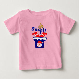 🎅ټOh! Sanp, Santa Stuck in a Chimney Baby Organic T-Shirt