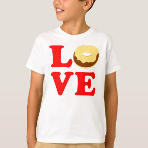 ღ♥ټLove Doughnut Kids' Casual Comfy Cotton T-Shirt