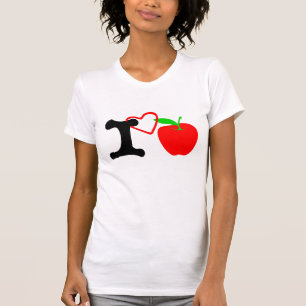 ღ♥I Love Apple Women's Bella Canvas Jersey T♥ღ T-Shirt