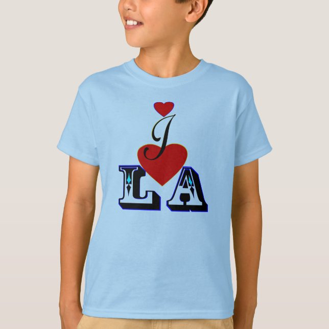ღ♥I Love LA Kids' Hanes Stylish Sweatshirt♥ღ T-Shirt (Front)