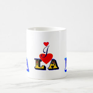 ღ♥I Love LA-Los Angeles Classic White Mug♥ღ Coffee Mug