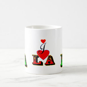 ღ♥I Love LA-Los Angeles Classic White Mug♥ღ Coffee Mug