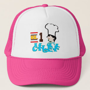 ღ╬♥No1-Chef Cool Motivational Trucker Hat♥╬ღ Hat