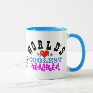 ღ╬♥"World's Coolest Teacher" Ringer Mug♥ Mug