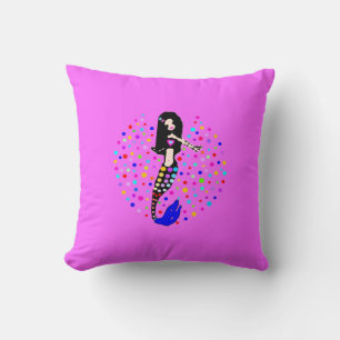 •●°ღSparkling Little Mermaid Soft Throw Pillowღ°●• Cushion