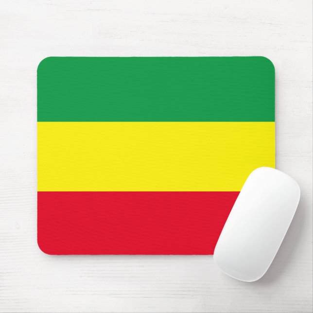 የኢትዮጵያ ባንዲራ Ethiopian Flag Mouse Pad (With Mouse)