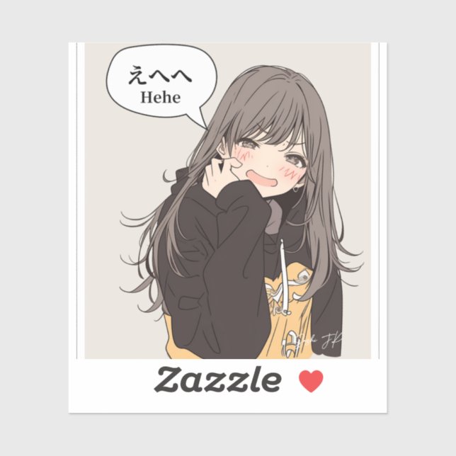 えへへステッカー｜寿司娘シール (Sheet)