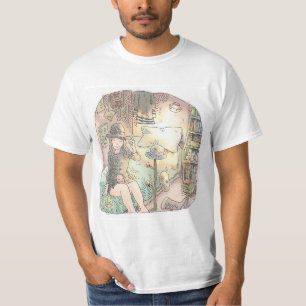 さなくしじ 薄暗い寝室のベッドに T-Shirt