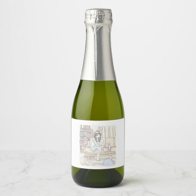 さににむじ シャンパンボトル SPARKLING WINE LABEL (Front)