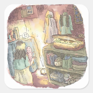 さやにれじ SQUARE STICKER