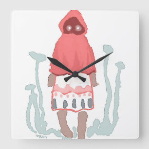 さやむごじ SQUARE WALL CLOCK