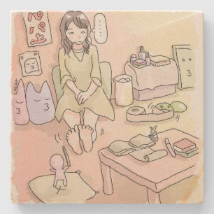 さ れ さ じ 淡 に い n・・・・・・・・・・ stone coaster
