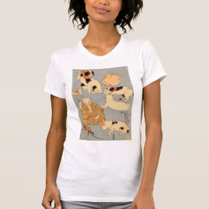 たとえ尽の内（下）, 国芳 Japanese Cats(3), Kuniyoshi, Ukiyo-e T-Shirt