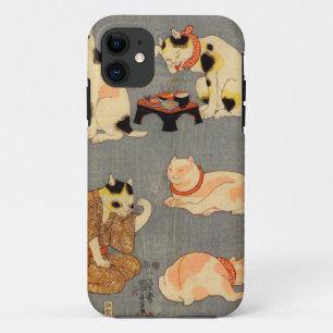たとえ尽の内（中）, 国芳 Japanese Cats(2), Kuniyoshi, Ukiyo-e iPhone 11 Case