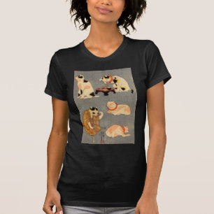 たとえ尽の内(中), 国芳 Japanese Cats(2), Kuniyoshi, Ukiyo-e T-Shirt