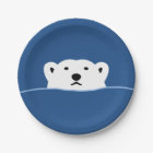 【のぞくホッキョクグマ(濃色地用)】 Looking polar bear (for dark)