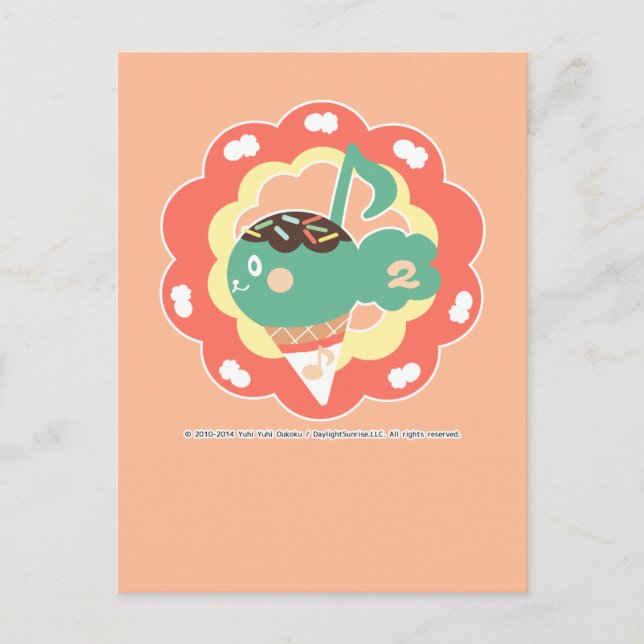 アイスクリーム音符 POSTCARD (Front)
