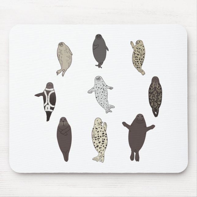 アザラシ♥アザラシ MOUSE PAD (Front)