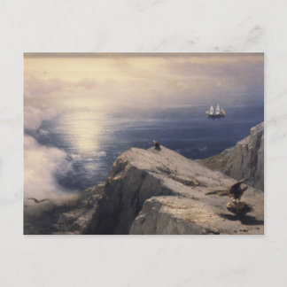 エーゲ海の岩石海岸風景 POSTCARD