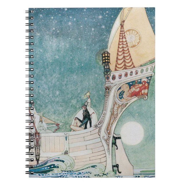 カイ・ニールセン（Kay Nielsen）幻想的な童話のノート　美女の島へ向かう男 Notebook (Front)