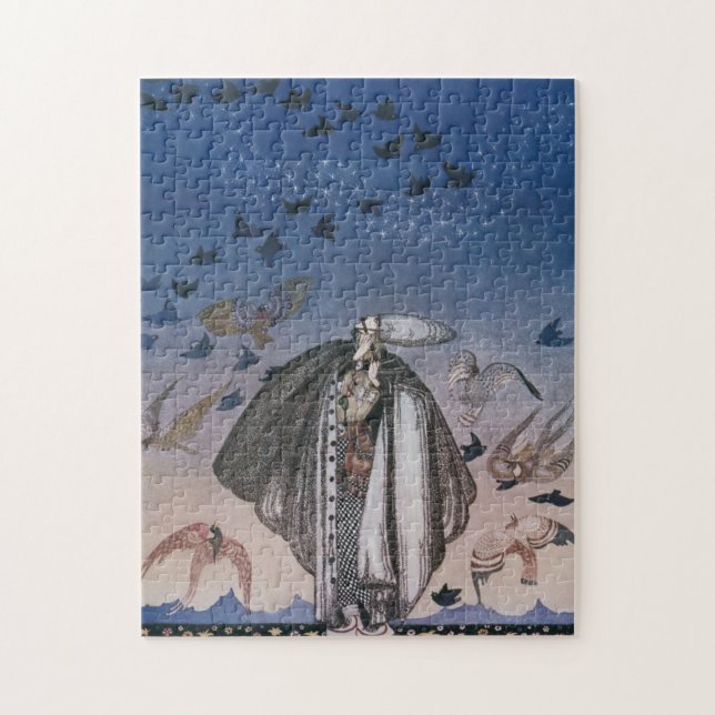 カイ・ニールセン（Kay Nielsen）幻想的な童話のパズル　魔笛に集まる鳥たち Jigsaw Puzzle (Vertical)
