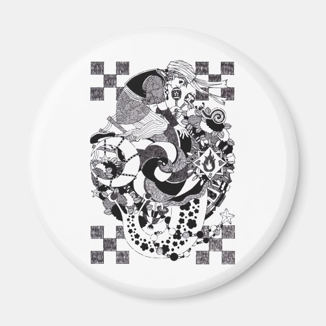 カタツムリの夕べ（An evening of snails） Magnet (Front)