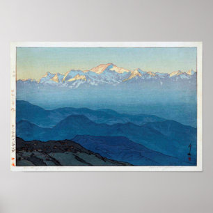カンチェンジュンガ, Kangchenjunga, Yoshida, Woodcut Poster