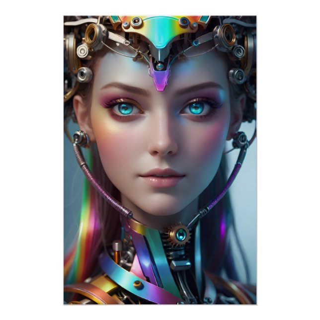 クロマティック・アンドロイド・ポートレート — 輝くSFの世界 POSTER (Front)