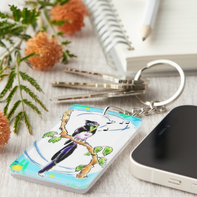 サンコウチョウちゃん KEY RING (Front Right)