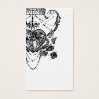 シャンデリア　王冠　名刺