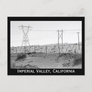 ¯\_(ツ)_/¯ Shrug Electricity Desert California Postcard