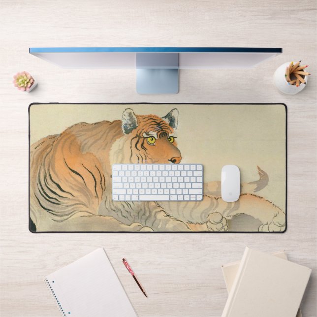 トラ, 小原古邨 Tiger, Ohara Koson, Ukiyo-e Desk Mat (Office 1)