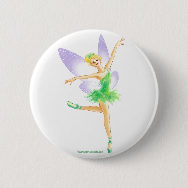 バレエ　フェアリー 6 CM ROUND BADGE (Front)