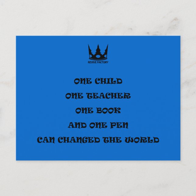 マララ(黒) POSTCARD (Front)