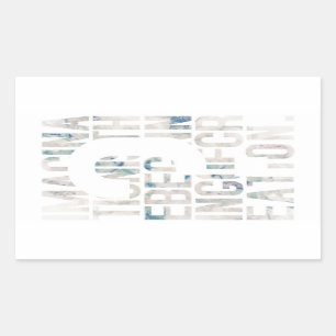 メッセージ性／アート性を重視され RECTANGULAR STICKER