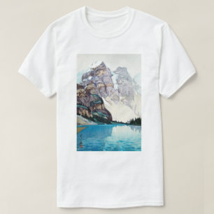 モレーン湖, Moraine Lake, Hiroshi Yoshida, Woodcut T-Shirt