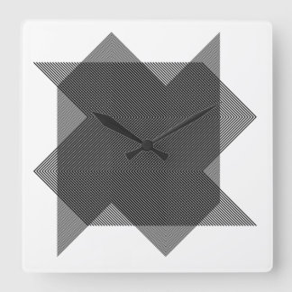 モ ア レ 現 で ア 象 030 SQUARE WALL CLOCK