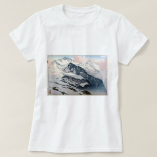 ユングフラウ, Jungfrau, Hiroshi Yoshida, Woodcut T-Shirt
