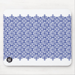 ラインタイル柄・ブルー マウスパッド MOUSE PAD