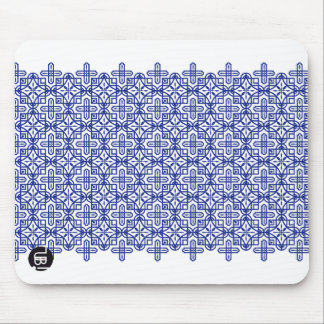 ラインタイル柄・ブルー マウスパッド MOUSE PAD