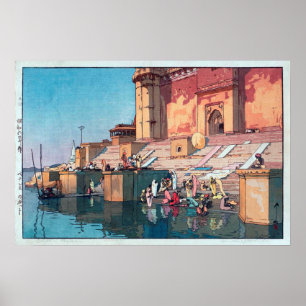 ヴァーラーナシー, Varanasi, Hiroshi Yoshid Poster