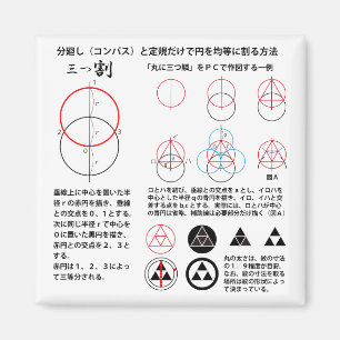 三つ割>丸に三つ鱗 MAGNET