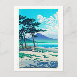 三保の松原, Pine Beach at Miho, Hasui Kawase Postcard